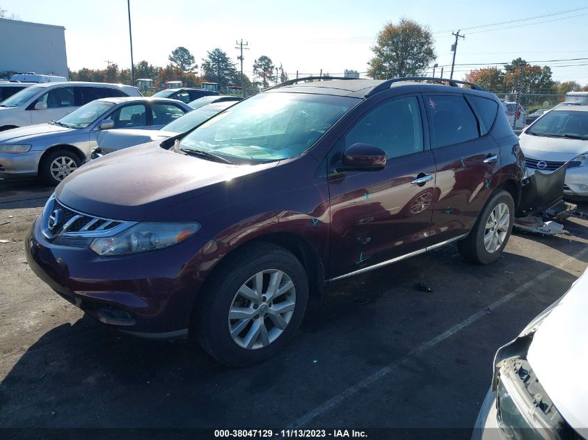 2014 NISSAN MURANO SL - JN8AZ1MU5EW405437