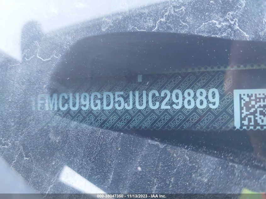 2018 FORD ESCAPE SE - 1FMCU9GD5JUC29889