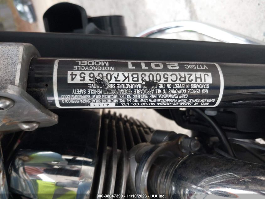 2011 HONDA VT750 C JH2RC5003BK700654