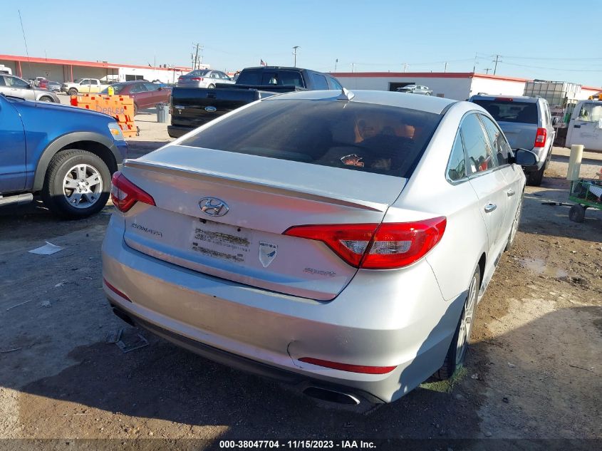 2016 HYUNDAI SONATA 2.4L SPORT - 5NPE34AF8GH416141