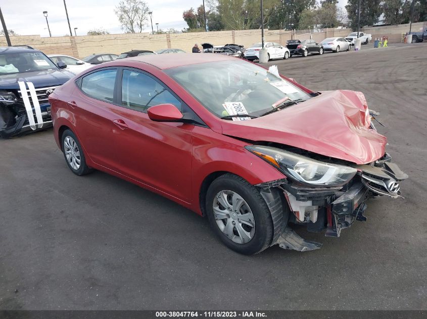 2016 HYUNDAI ELANTRA SE/SPORT/LIMITED - 5NPDH4AE4GH734634