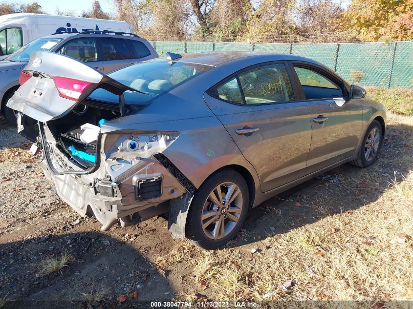 2018 HYUNDAI ELANTRA SEL - KMHD84LF0JU659767