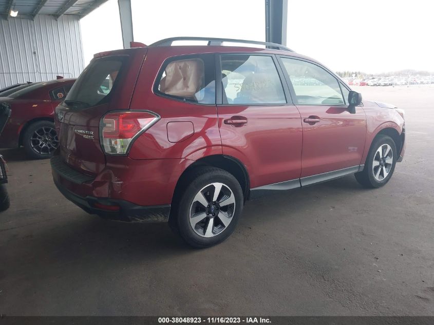 2017 SUBARU FORESTER 2.5I - JF2SJABC2HH576299