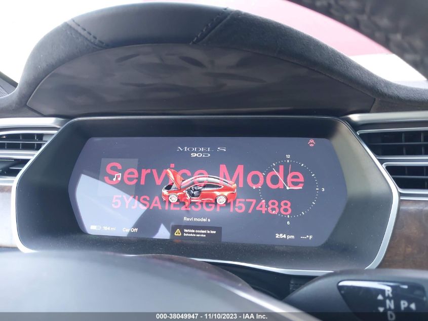 2016 TESLA MODEL S 60D/70D/75D/85D/90D - 5YJSA1E23GF157488