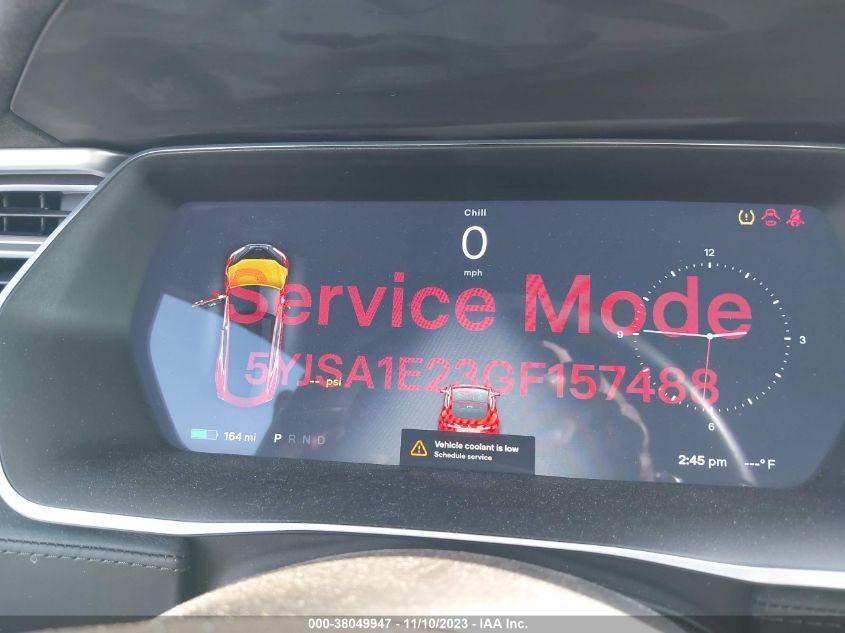 2016 TESLA MODEL S 60D/70D/75D/85D/90D - 5YJSA1E23GF157488