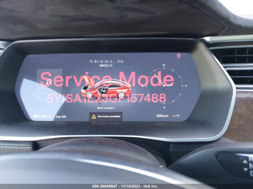 2016 TESLA MODEL S 60D/70D/75D/85D/90D - 5YJSA1E23GF157488
