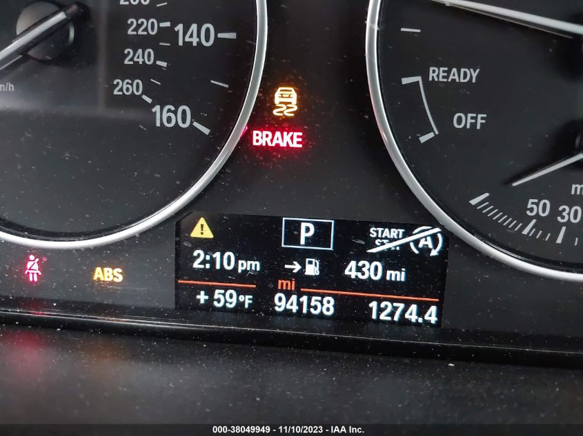 2014 BMW 320I WBA3B1G57ENS77542