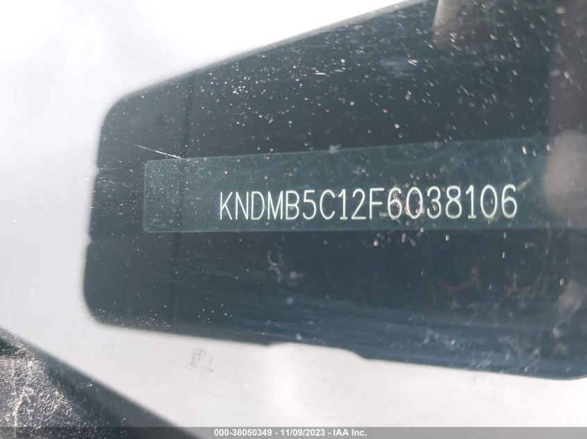 2015 KIA SEDONA LX - KNDMB5C12F6038106