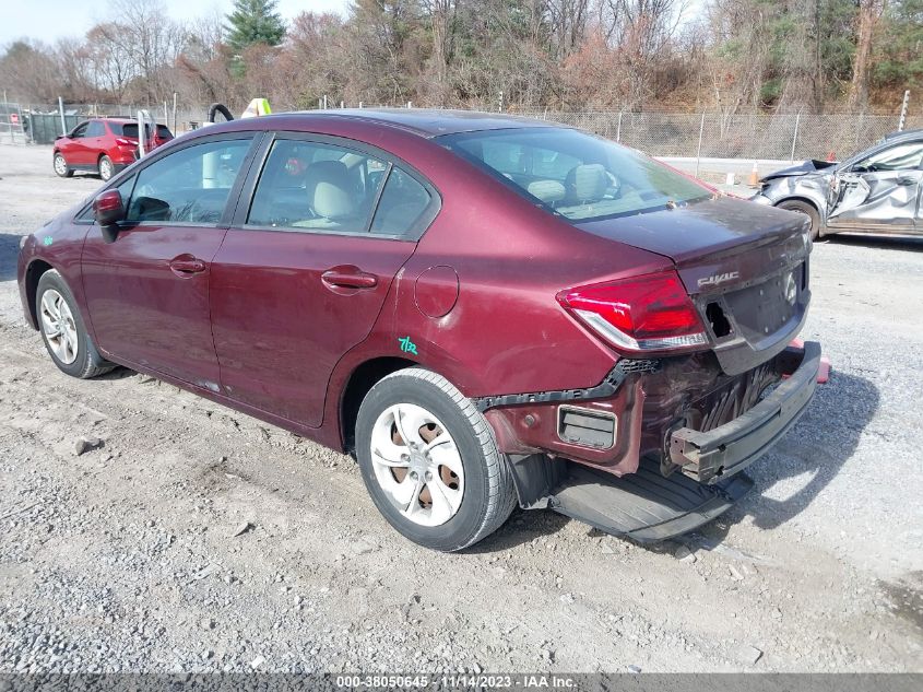 2015 HONDA CIVIC LX - 19XFB2F51FE229192