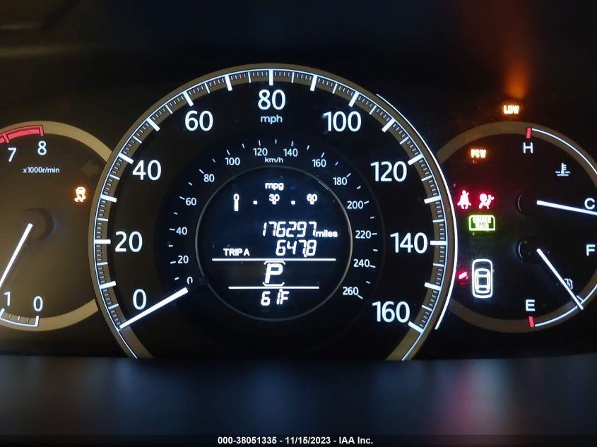 2013 HONDA ACCORD EXL - 1HGCR3F8XDA009047