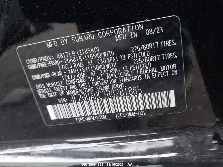 2024 SUBARU CROSSTREK PREMIUM - JF2GUADC3R8281885