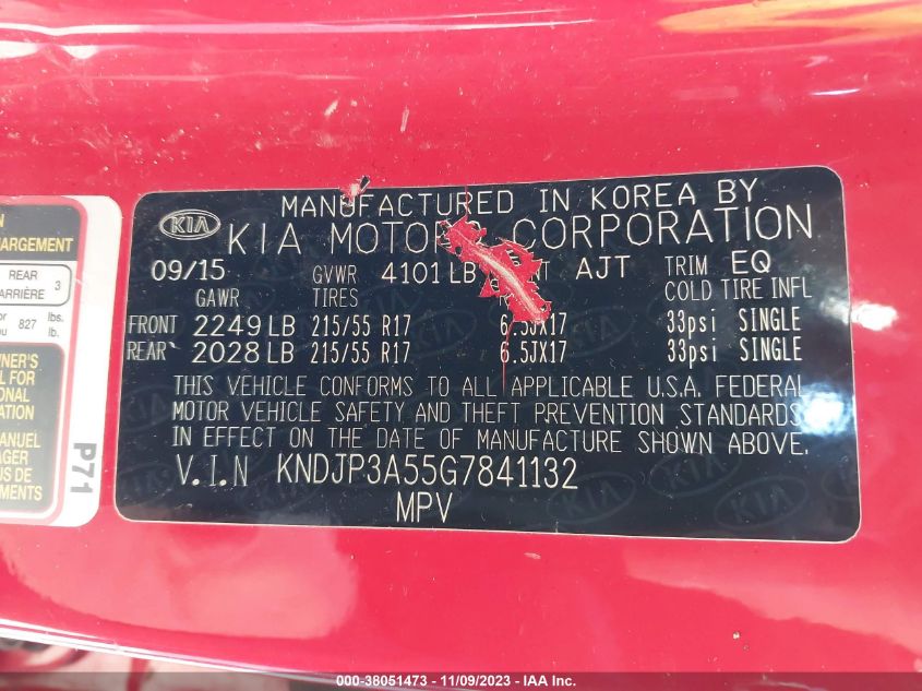 2016 KIA SOUL + - KNDJP3A55G7841132