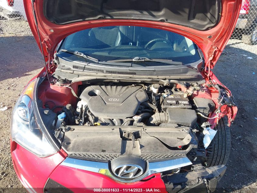 2013 HYUNDAI VELOSTER BASE W/BLACK - KMHTC6AD5DU123148