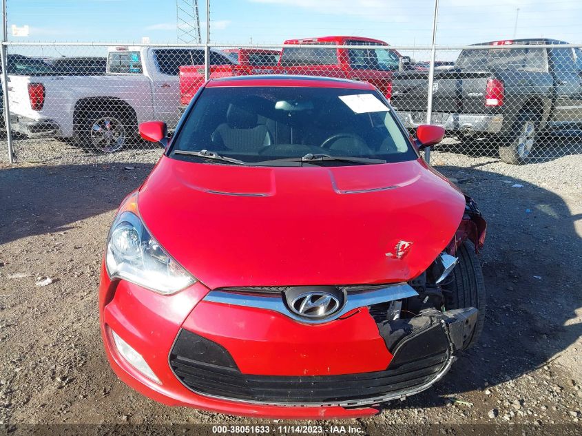 2013 HYUNDAI VELOSTER BASE W/BLACK - KMHTC6AD5DU123148
