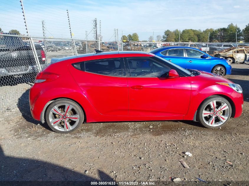 2013 HYUNDAI VELOSTER BASE W/BLACK - KMHTC6AD5DU123148