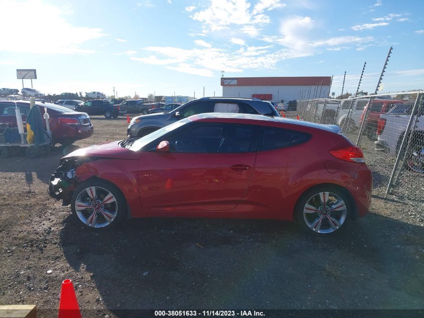 2013 HYUNDAI VELOSTER BASE W/BLACK - KMHTC6AD5DU123148