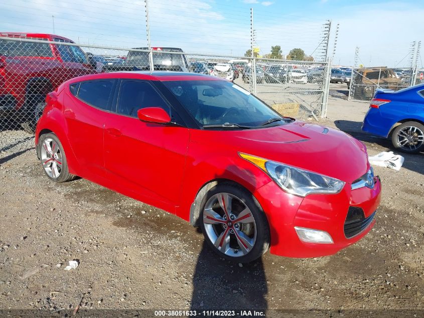 2013 HYUNDAI VELOSTER BASE W/BLACK - KMHTC6AD5DU123148