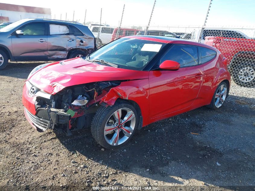 2013 HYUNDAI VELOSTER BASE W/BLACK - KMHTC6AD5DU123148