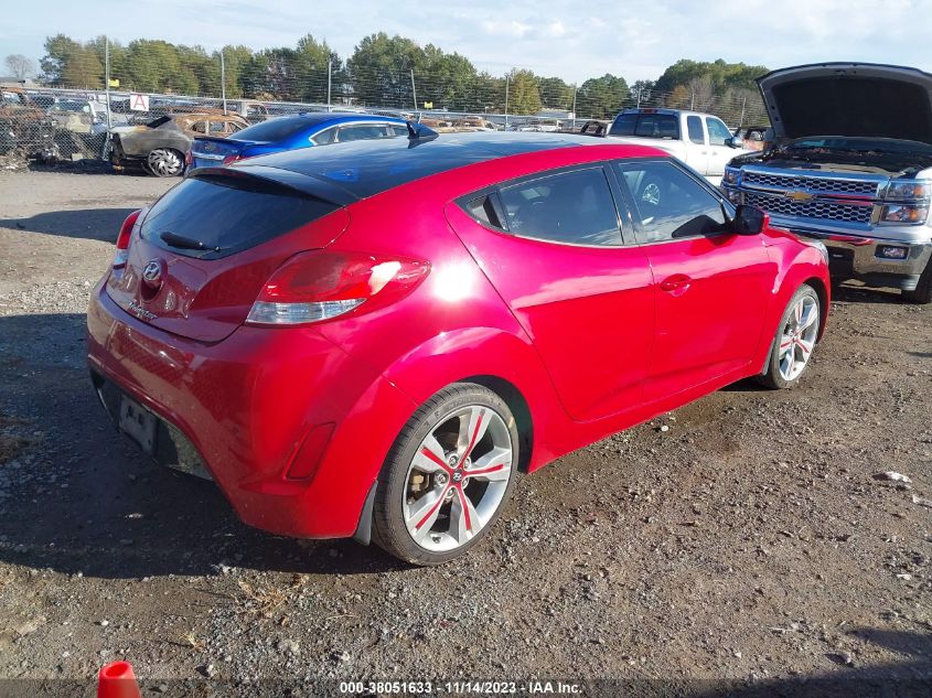 2013 HYUNDAI VELOSTER BASE W/BLACK - KMHTC6AD5DU123148