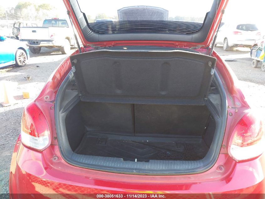 2013 HYUNDAI VELOSTER BASE W/BLACK - KMHTC6AD5DU123148