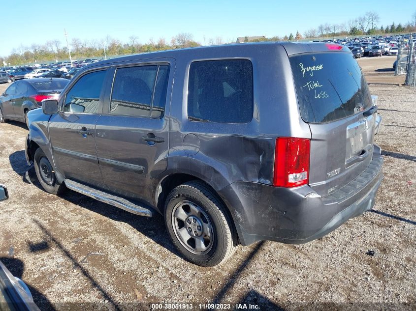 2014 HONDA PILOT LX - 5FNYF3H27EB003429