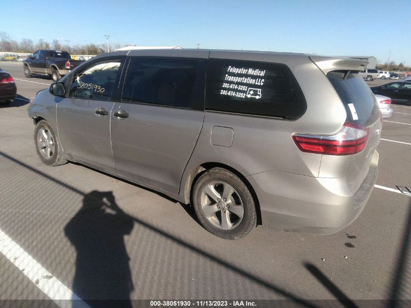 2015 TOYOTA SIENNA L 7 PASSENGER - 5TDZK3DC0FS568679