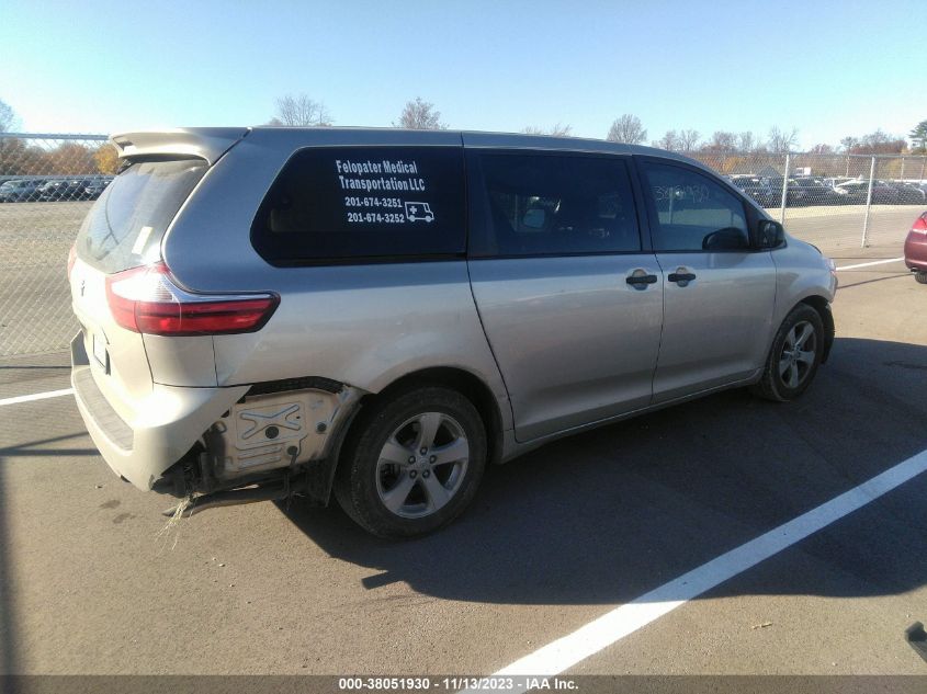2015 TOYOTA SIENNA L 7 PASSENGER - 5TDZK3DC0FS568679