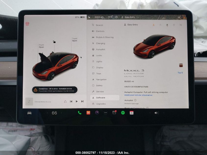 2021 TESLA MODEL 3 - 5YJ3E1EB2MF937986