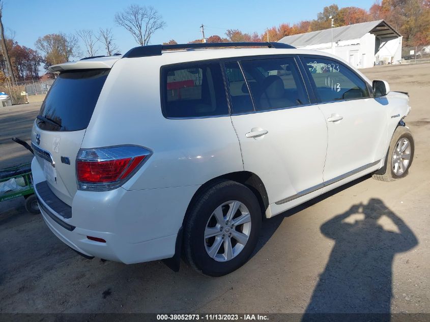 2013 TOYOTA HIGHLANDER HYBRID BASE V6 - JTEBC3EH0D2013353