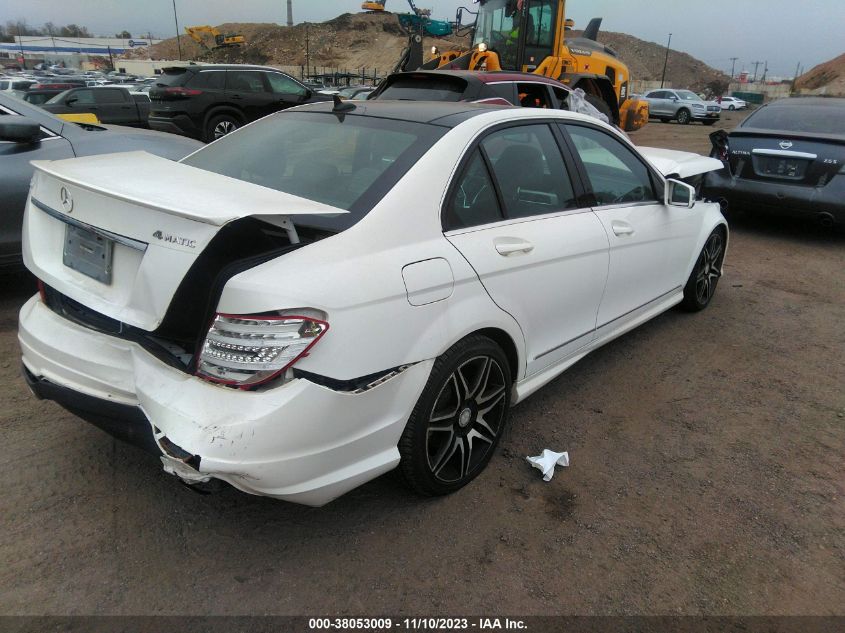 2013 MERCEDES-BENZ C 300 LUXURY 4MATIC - WDDGF8ABXDR261624