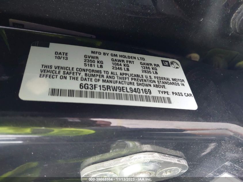 2014 CHEVROLET SS - 6G3F15RW9EL940169