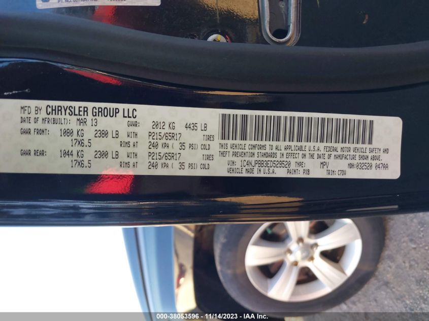 2014 JEEP PATRIOT SPORT - 1C4NJPBB3ED529520