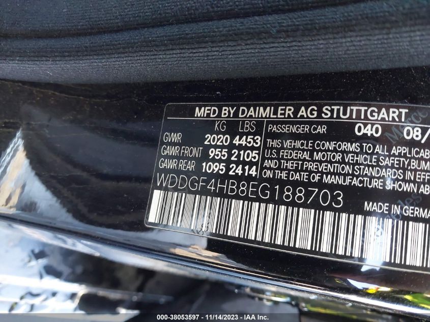 2014 MERCEDES-BENZ C 250 SPORT/LUXURY - WDDGF4HB8EG188703