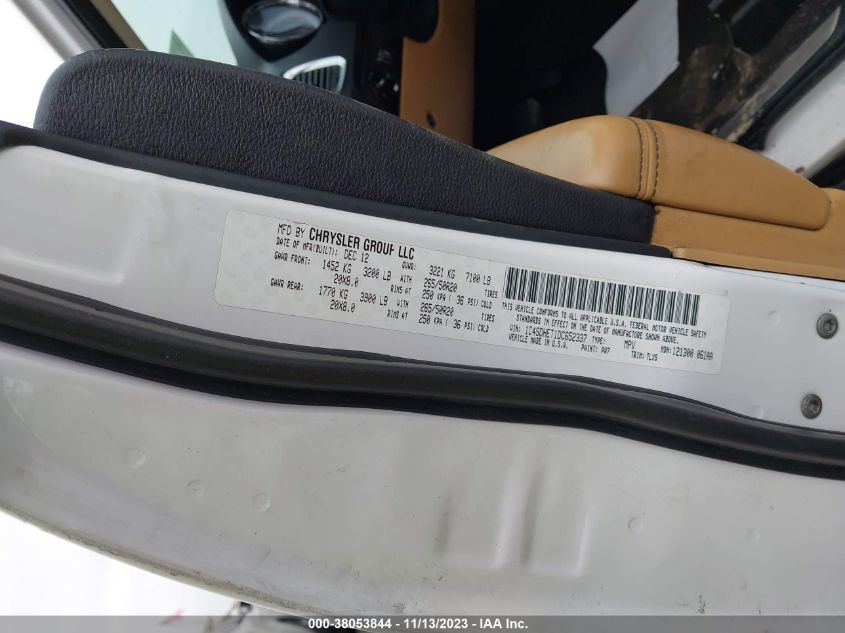 2013 DODGE DURANGO CITADEL - 1C4SDHET1DC652337