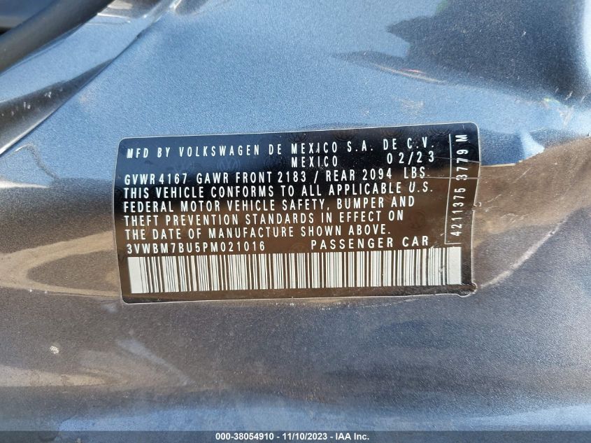 2023 VOLKSWAGEN JETTA SPORT - 3VWBM7BU5PM021016