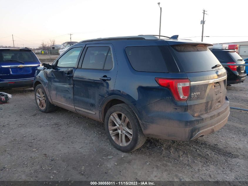 VIN 1FM5K8D87HGA71869 2017 FORD EXPLORER XLT