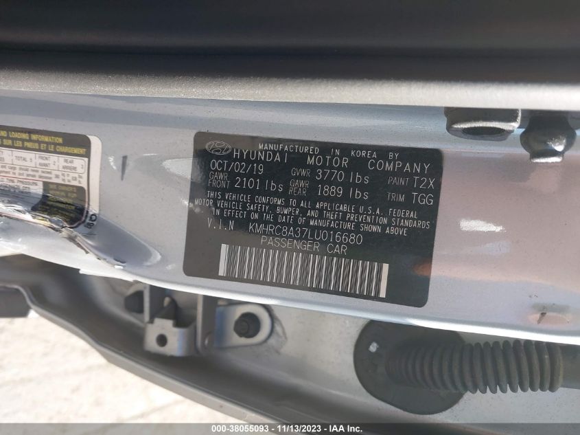 2020 HYUNDAI VENUE SEL/DENIM - KMHRC8A37LU016680