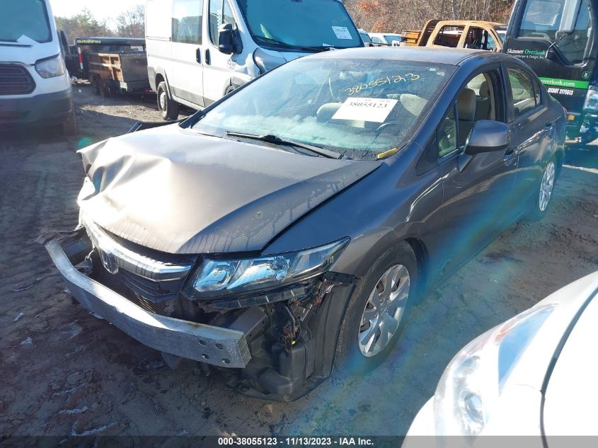 2HGFB2F54CH588683 | 2012 HONDA CIVIC