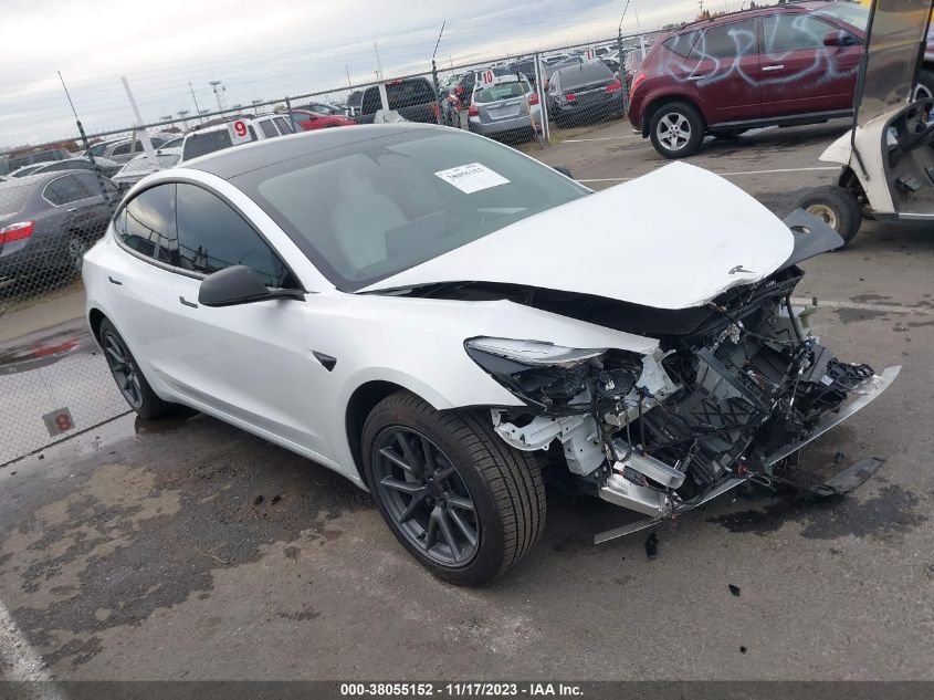5YJ3E1EB7NF182075 TESLA MODEL 3 LONG RANGE DUAL MOTOR 2022