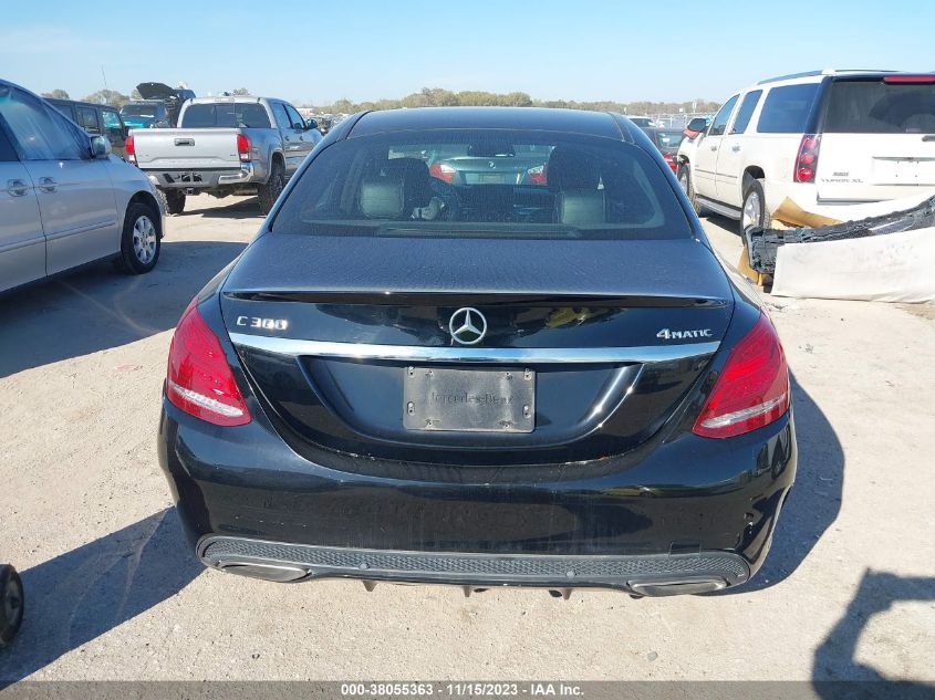2016 MERCEDES-BENZ C 300 SPORT 4MATIC/LUXURY 4MATIC/4MATIC - WDDWF4KB8GR129601