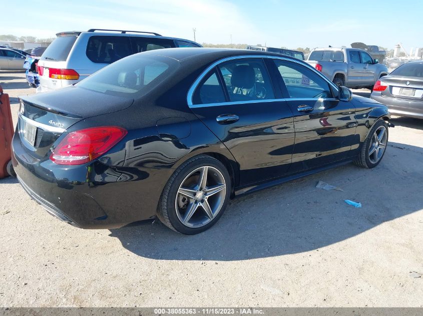 2016 MERCEDES-BENZ C 300 SPORT 4MATIC/LUXURY 4MATIC/4MATIC - WDDWF4KB8GR129601
