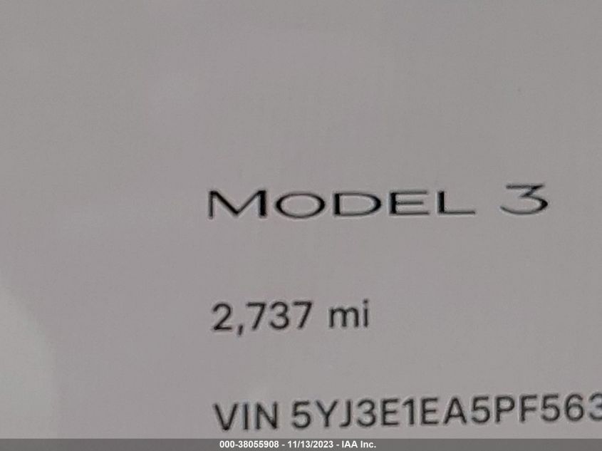2023 TESLA MODEL 3 REAR-WHEEL DRIVE - 5YJ3E1EA5PF563935