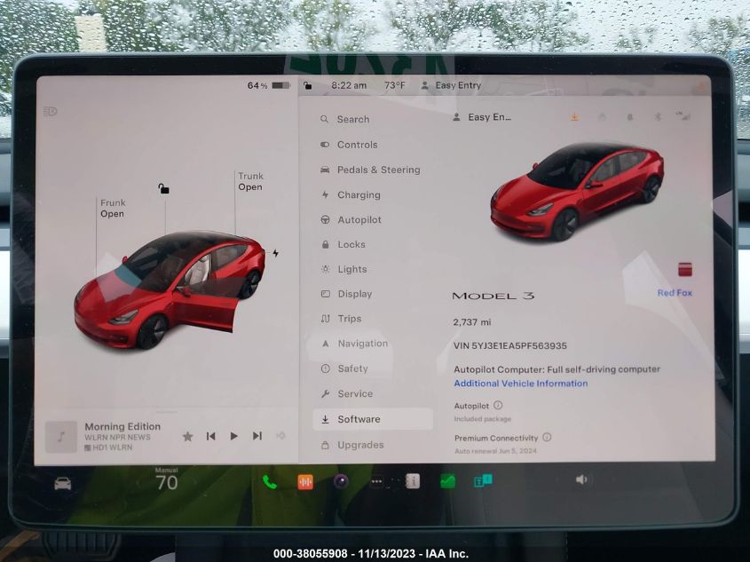 2023 TESLA MODEL 3 REAR-WHEEL DRIVE - 5YJ3E1EA5PF563935