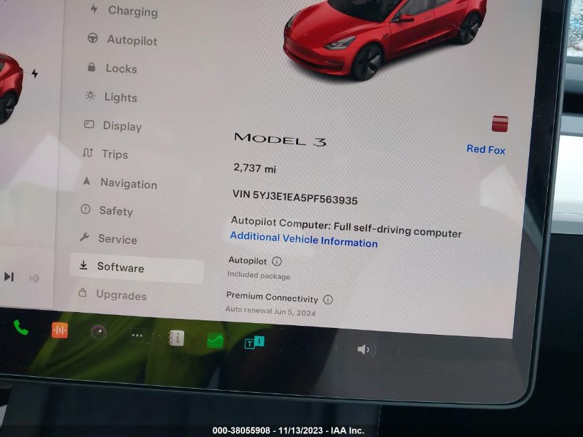 2023 TESLA MODEL 3 REAR-WHEEL DRIVE - 5YJ3E1EA5PF563935