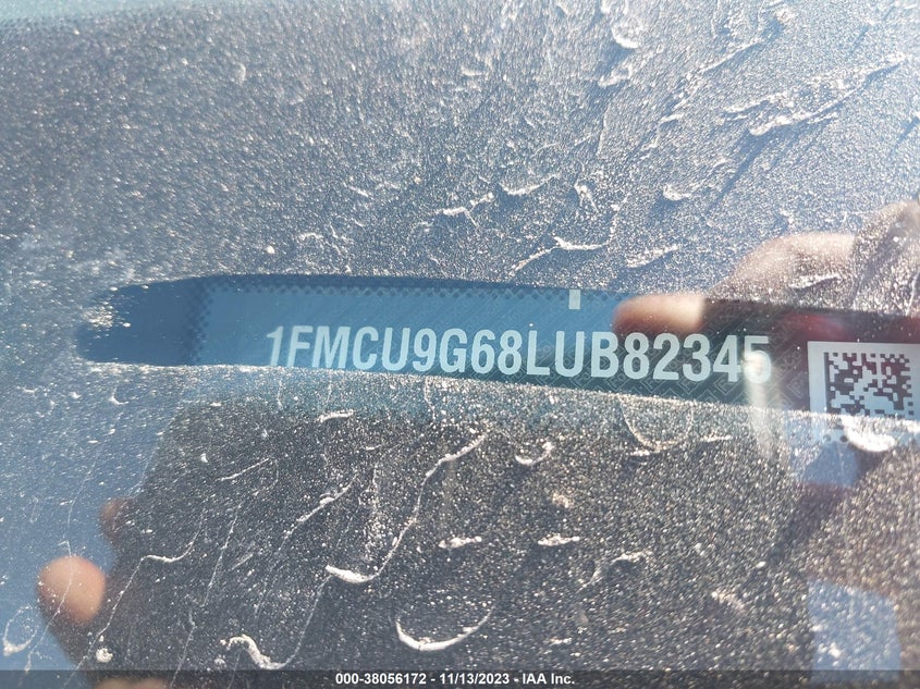 VIN 1FMCU9G68LUB82345 2020 FORD ESCAPE SE