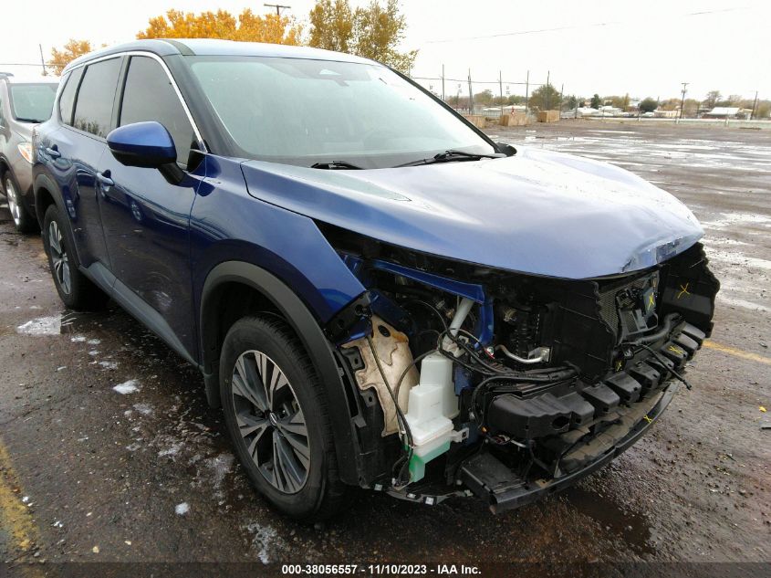 Lot #2570971273 2021 NISSAN ROGUE SV INTELLIGENT AWD salvage car