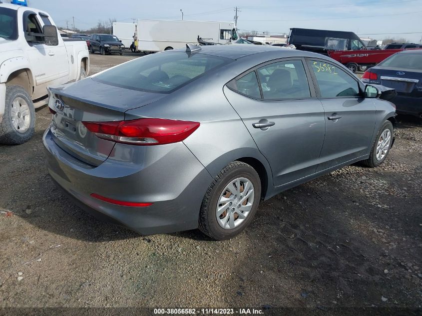 2017 HYUNDAI ELANTRA SE - KMHD74LF6HU210252
