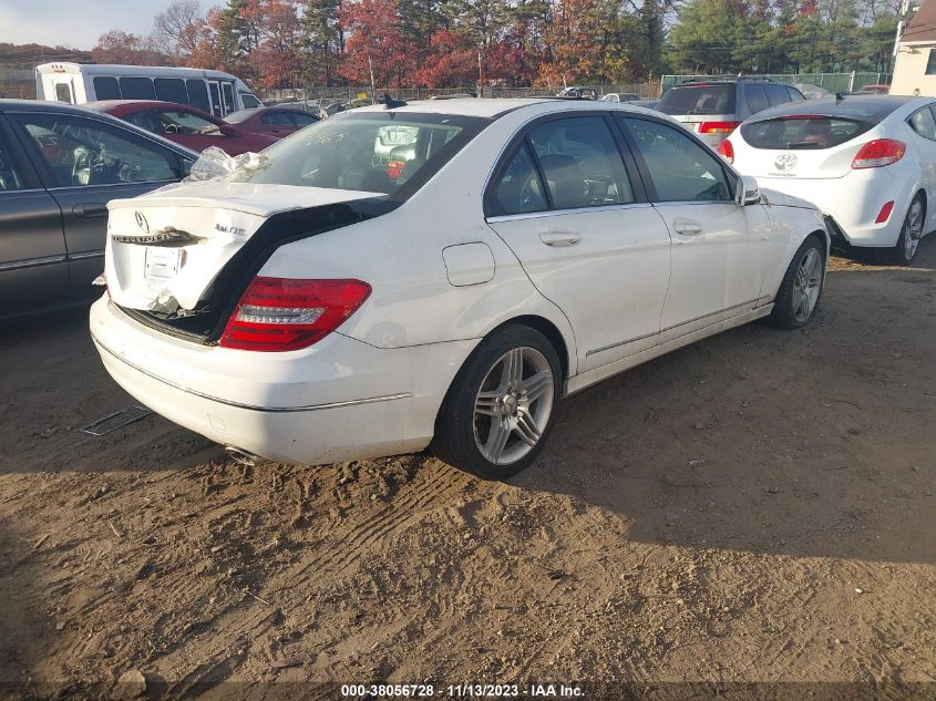 2013 MERCEDES-BENZ C 300 LUXURY 4MATIC - WDDGF8AB8DR273075