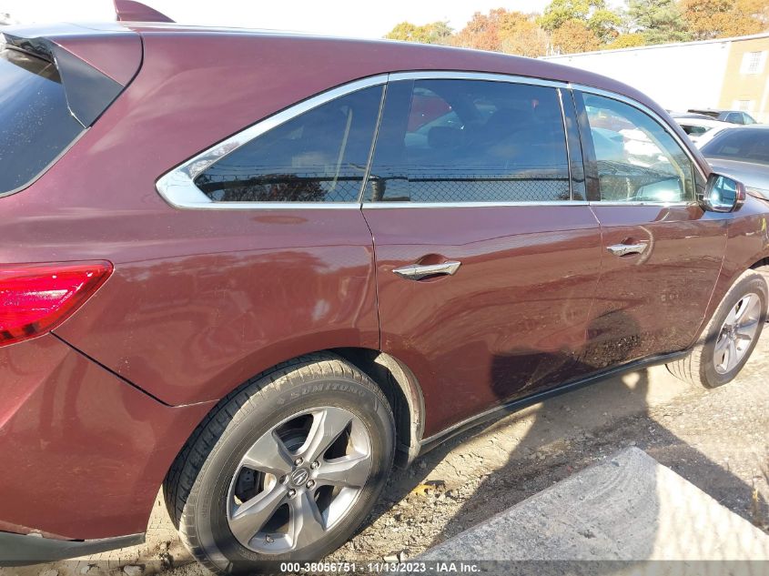 2014 ACURA MDX - 5FRYD4H25EB004850