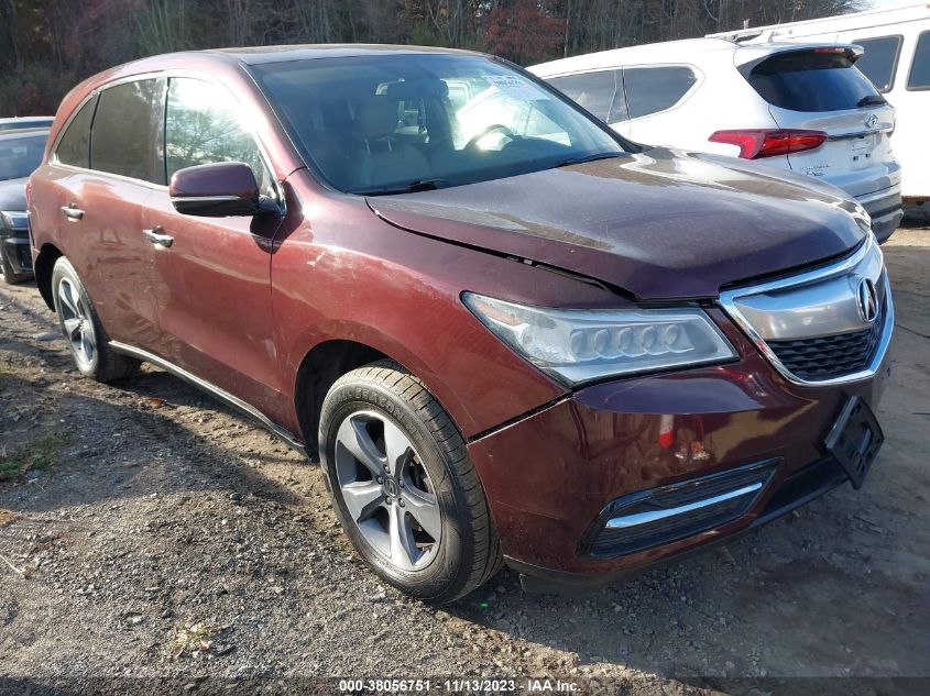 2014 ACURA MDX - 5FRYD4H25EB004850